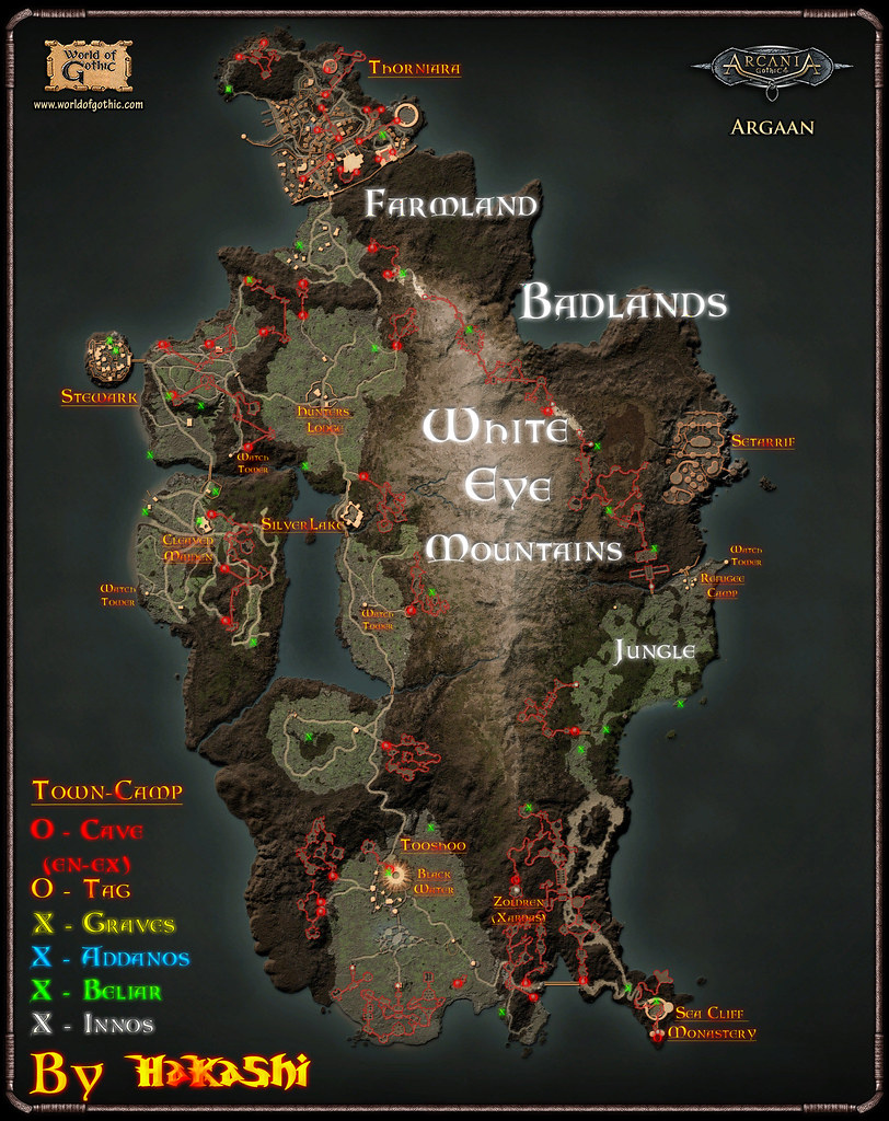 Gothic 4: Arcania Maps - Beliar Artefacts