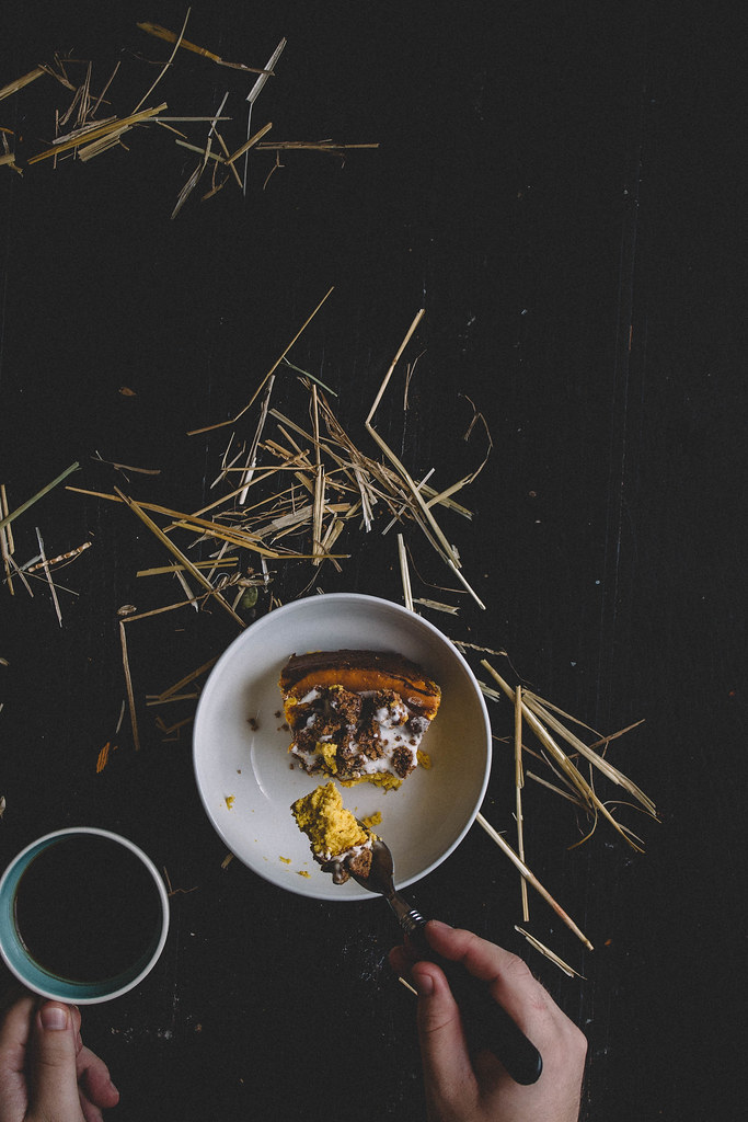 Pumpkin & Brown Butter Cheesecake with Bourbon Candied Pecans | TermiNatetor Kitchen