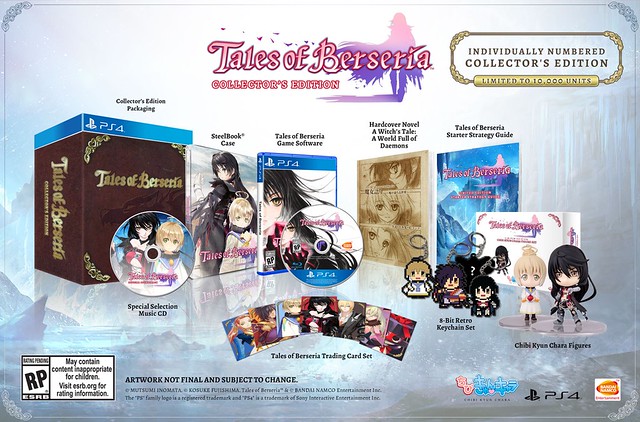tales of berseria collector's edition contents