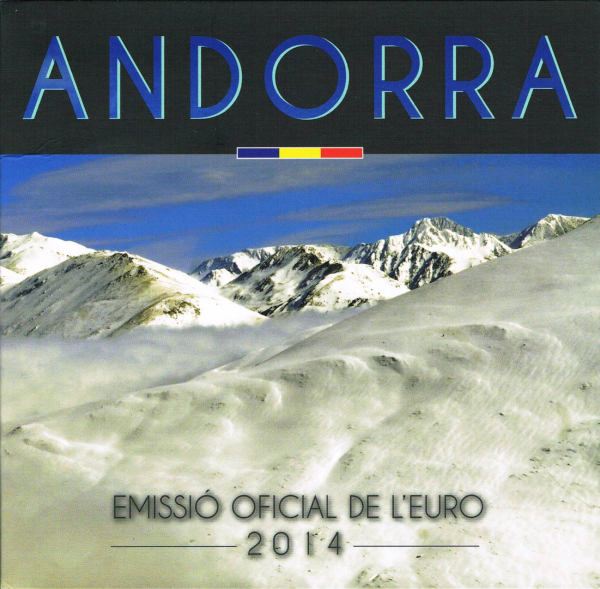 Oficiálna sada euro mincí Andorra 2014