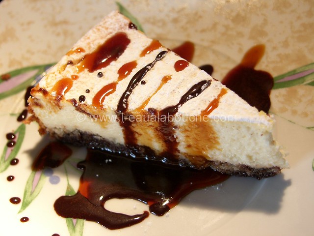 Cheesecake en Duo Choco-Caramel © Ana Luthi Tous droits réservés 002