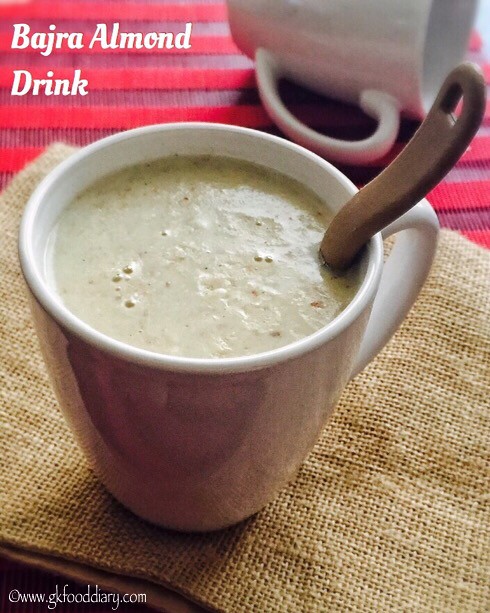 Bajra Badam Drink Recipe for Toddlers and Kids