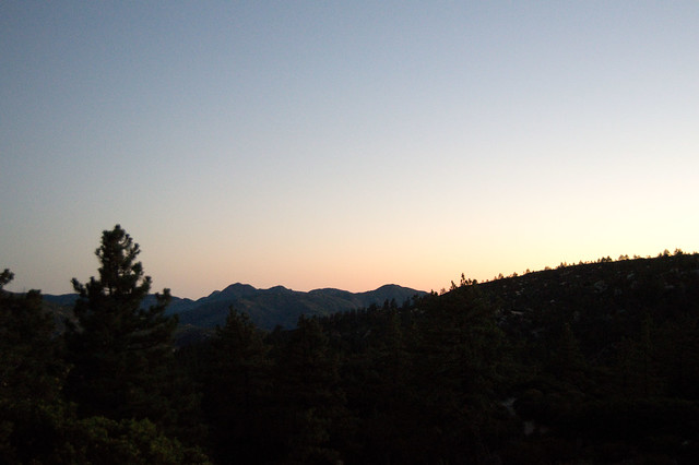 sunset on the ridge