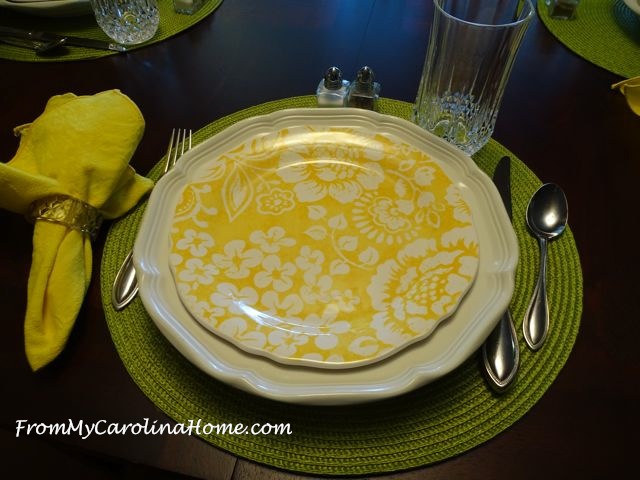 Sunny Yellow Summer Tablescape | From My Carolina Home