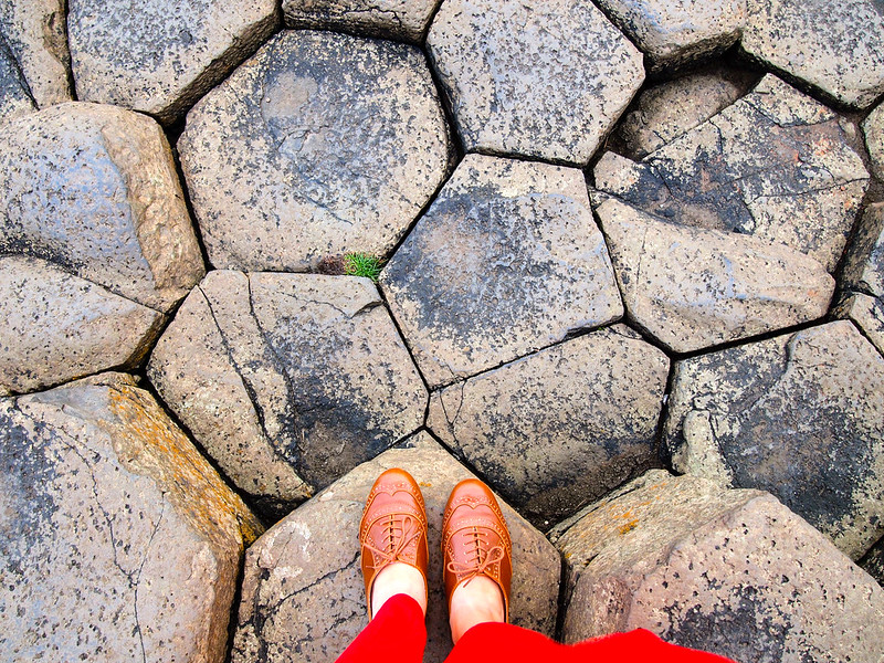 Standing on the Giants Causeway