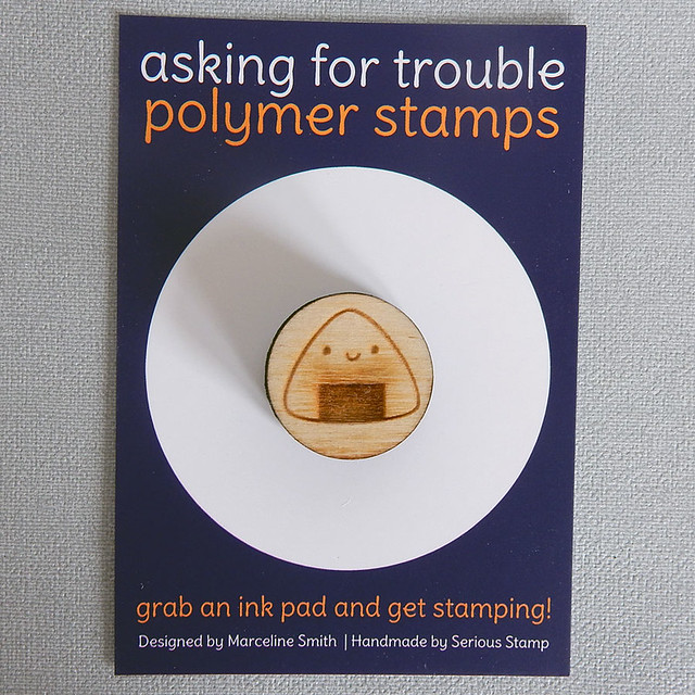 Onigiri polymer stamp