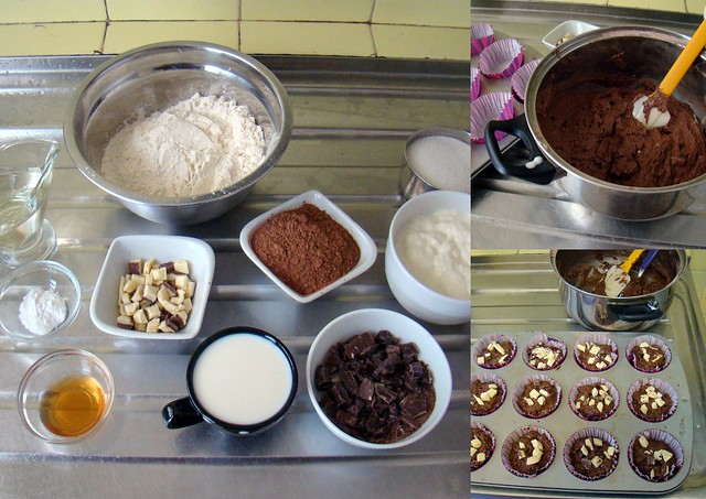Muffin de Chocolate e Iogurte